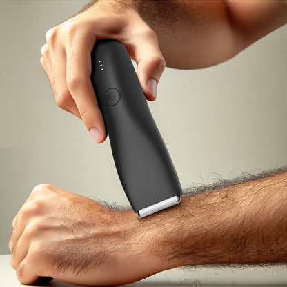 Electric Body Hair Trimmer for Women and Men with Replaceable Ceramic Blades – USB Rechargeable IPX5 Waterproof Pubic Groin Bikini Trimmer