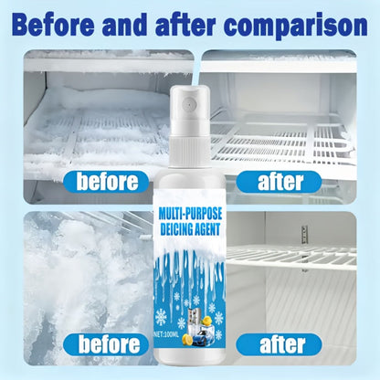 Refrigerator & Freezer De-Icer Spray – Fast Ice Melting & Anti-Freeze Solution for Household Fridges, RV Refrigerators & Freezer Coils