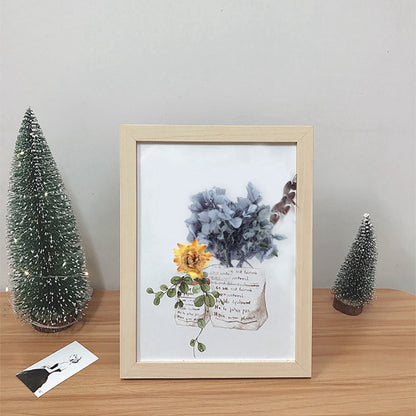 Four-Box Mixed Dried Flower Set with Assorted Colors and Small Botanical Pieces for Craft Decoration