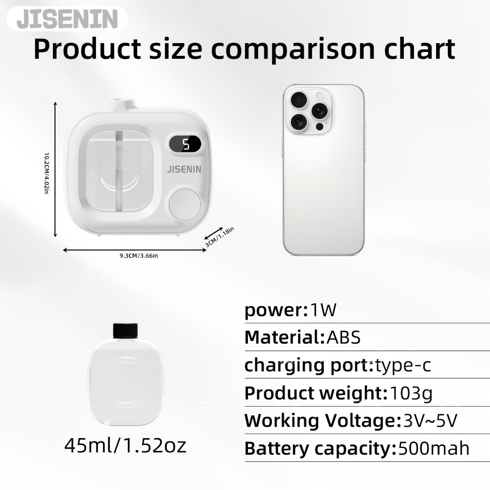 Essential Oil Diffuser Waterless Hanging Diffuser 5 Spray Modes 500mAh Rechargeable for Home Cooking, Dining and Outdoor Meals