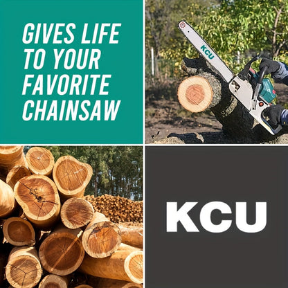 Chainsaw Chain Replacement Alloy, Wood Cutting Logging Tree Trimming for Garden, Patio and Yard Use
