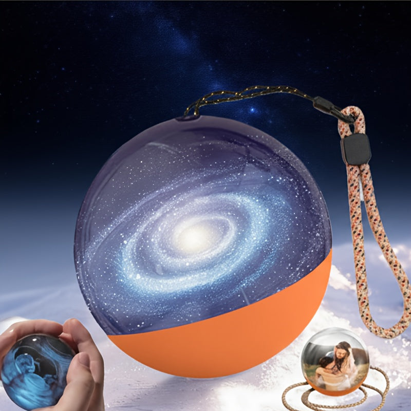 Crystal Ball Video Player Gift 2.7 Inch LED Light-Up Digital Sphere - Upload Your Own Videos & Photos