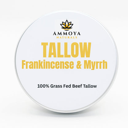 Tallow Balm Grass-Fed Natural Moisturizer for Dry Skin – Deep Hydrating Handcrafted Body Balm 3 Scents Chamomile Rose Honey Frankincense