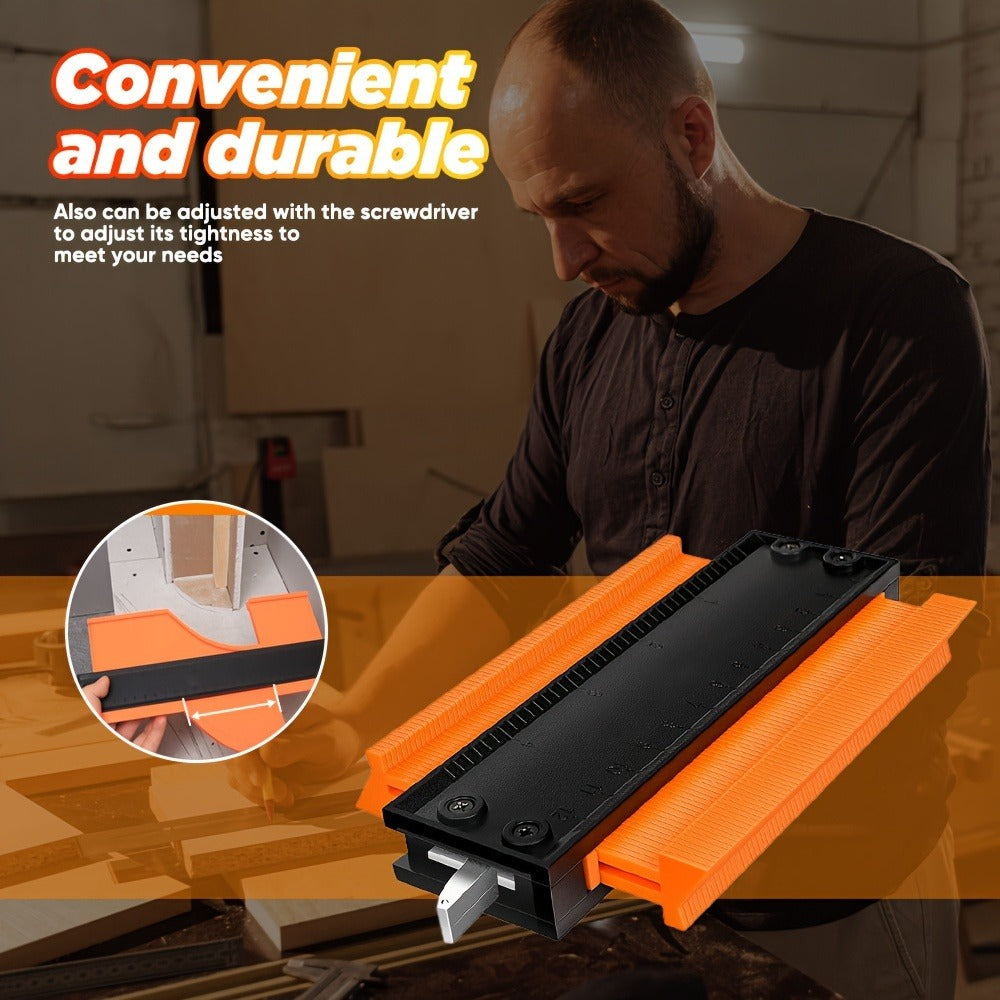 Contour Gauge Profile Tool with Lock – 6 Inch & 11 Inch Shape Duplicator for Flooring, Tile, Woodworking, Carpet Cutting & Irregular Shape