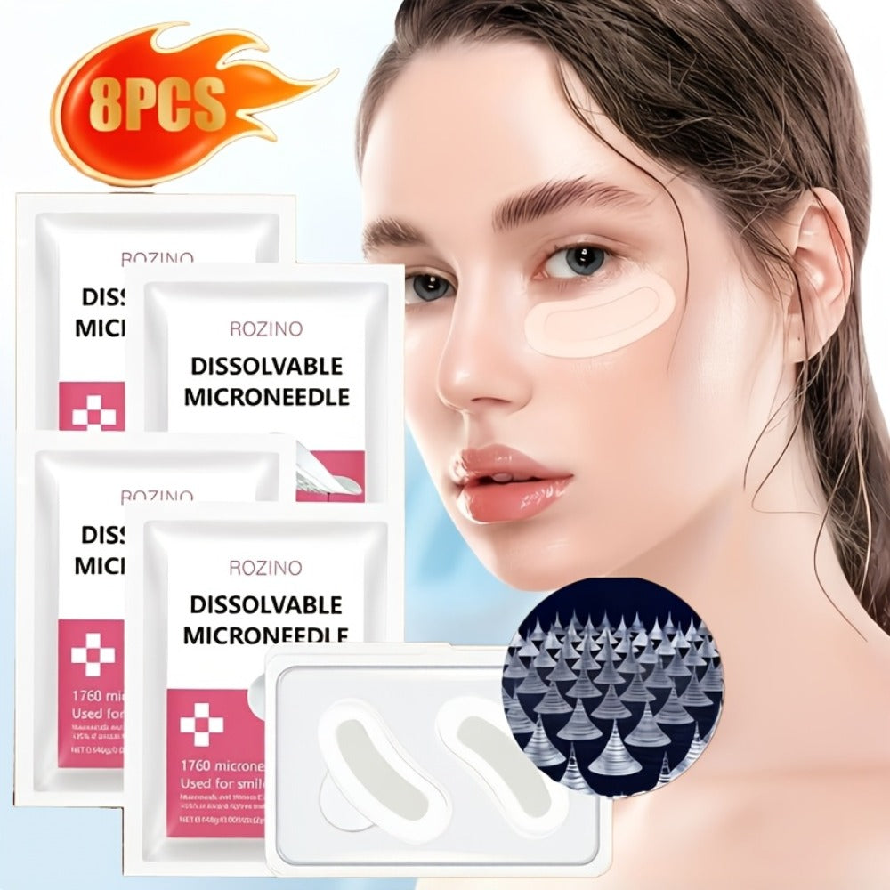 Microneedle Patches Hyaluronic Acid Niacinamide Dissolving Face Patches for Forehead Smile for Entryways, Bedrooms and Living Spaces