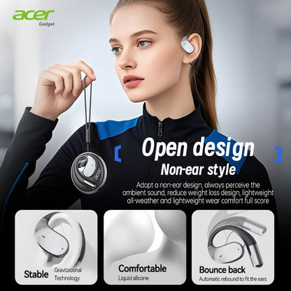 Acer TWS Wireless Earbuds Hook Design Low Latency Gaming 2025 New for Bedside Audio, Alarms and Room Entertainment