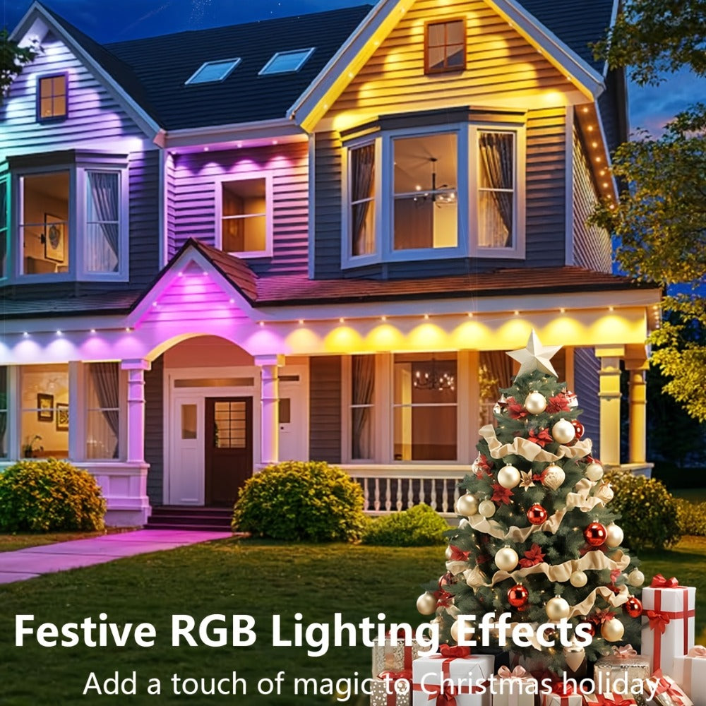 Permanent Outdoor RGB Eave Lights Smart App & Remote Control for an Everyday Personal Care Routine
