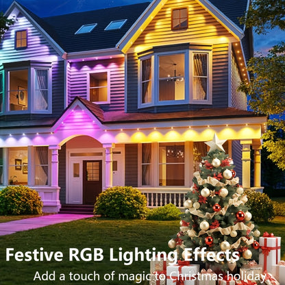 Permanent Outdoor RGB Eave Lights Smart App & Remote Control for an Everyday Personal Care Routine