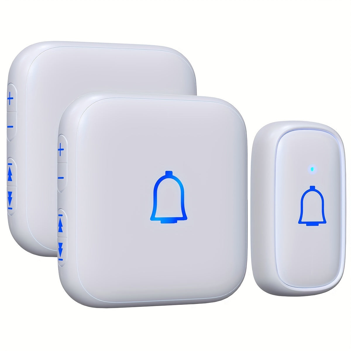 Long Range Doorbell Kit 1000ft - 115dB Loud Wireless Chime, 56 Melodies, 7 Volume Levels, Mute Mode