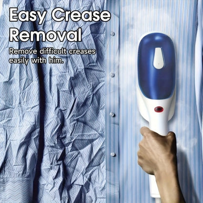 Green Handheld Garment Steamer and Dry Iron with Heated Face, Removable Brush and Filling Cup