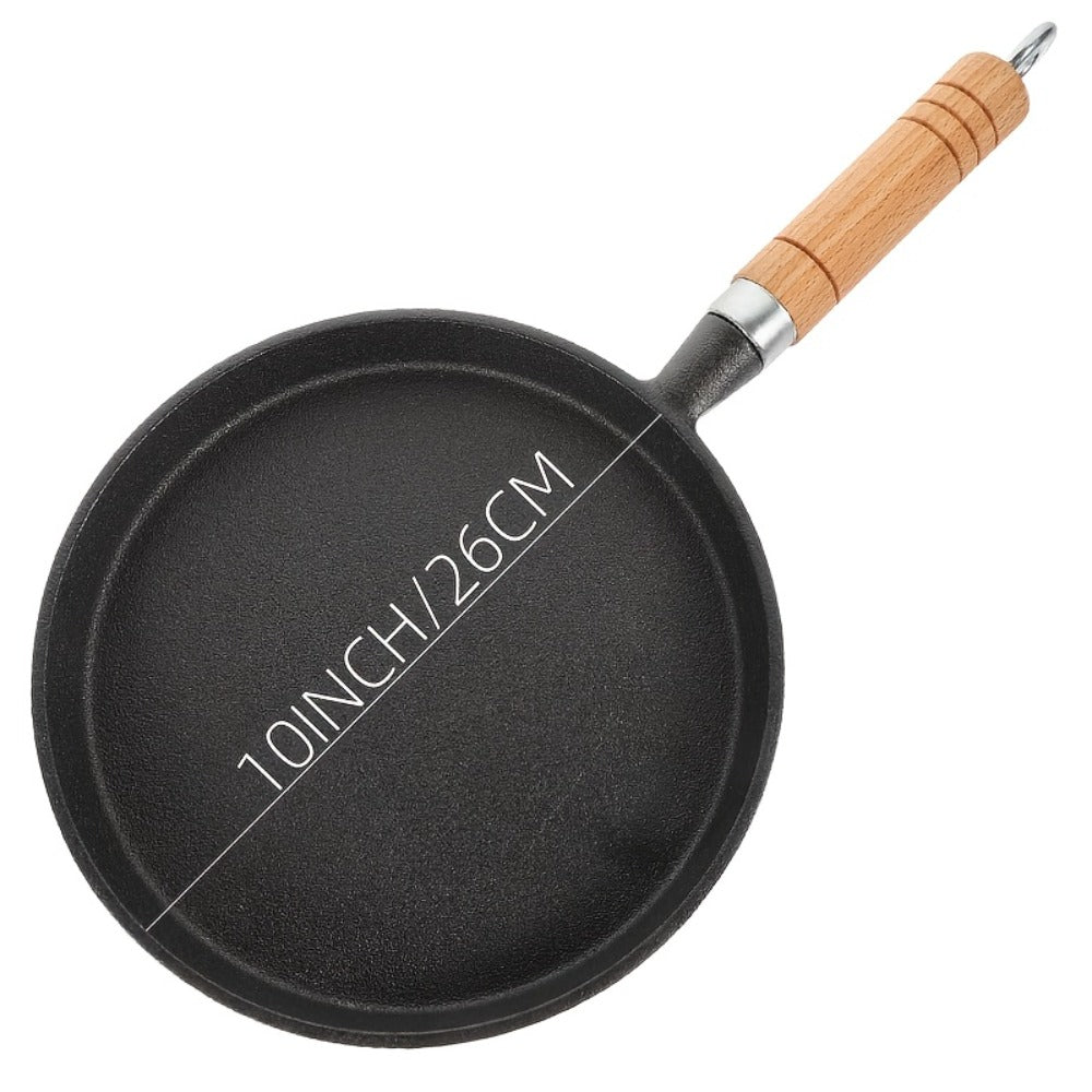 Cast Iron Cookware Set for Kitchen Camping BBQ – Non-Stick Skillet Dutch Pot Frying Pan Baking Tray Griddle Options