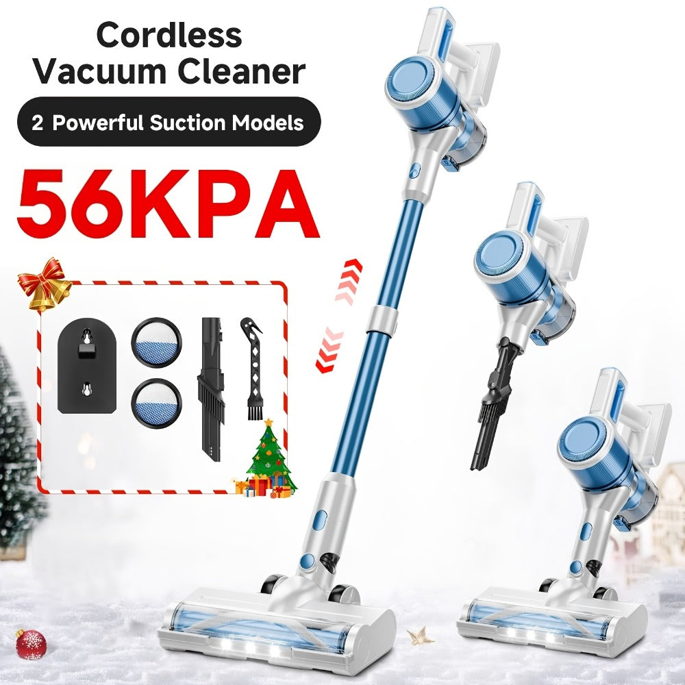 Cordless Stick Vacuum Cleaner 56-68Kpa, 8-in-1 Handheld Vacuum with Rechargeable Battery, 45 Min Runtime for Hard Floors