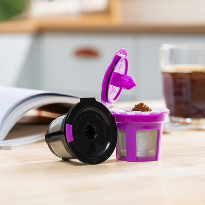 Reusable K-Cup Coffee Pods for Keurig 1.0 & 2.0, Refillable K-Cup Filters Universal Fit, Eco-Friendly Reusable Coffee Pod Filters