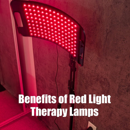 Adjustable Red and Near-Infrared LED Panel Lamp with 660nm and 850nm Light, Floor Stand and 30-Minute Timer