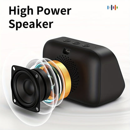 Smart Alarm Clock with AI Voice Assistant & Wireless Speaker - Dynamic RGB Light, Hi-Fi Stereo Sound