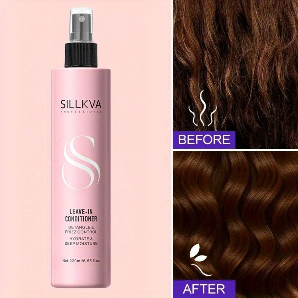 Wig Conditioner Spray with Argan Oil & Vitamin E Leave-In - Sillkva Care for Synthetic & Human Hair Wigs