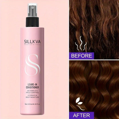 Wig Conditioner Spray with Argan Oil & Vitamin E Leave-In - Sillkva Care for Synthetic & Human Hair Wigs
