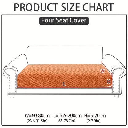 Sofa Cover Sectional Panel Options for Single to 4 Seats, Chaise, Armrest Pair or Backrest in Five Colors