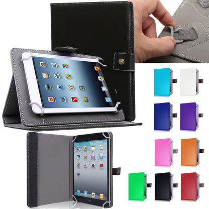 Universal 7- or 8-Inch Tablet Sleeve Case with Magnetic Closure, Folding Stand and Ten Size-Color Options
