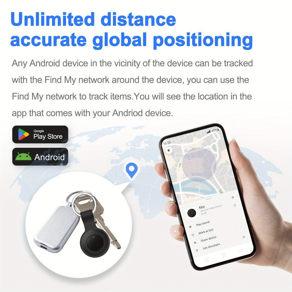 Bluetooth Tracker 4 Pack Google Certified Android Find My Device Find Hub – No Subscription Anti-Lost Tag for Keys Wallet Luggage Bags Pets