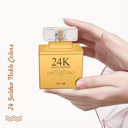 24K Gold Women's Eau de Toilette Perfume 1.69 oz Fresh Vanilla Scent - Luxurious Gold Bottle for Bath Time, Home Spa and Personal Care