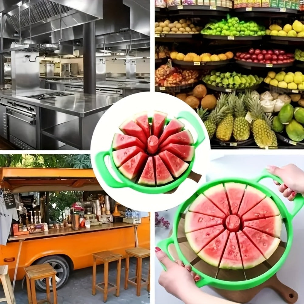Stainless Steel Watermelon Slicer Cutter Fruit Divider Kitchen Gadget