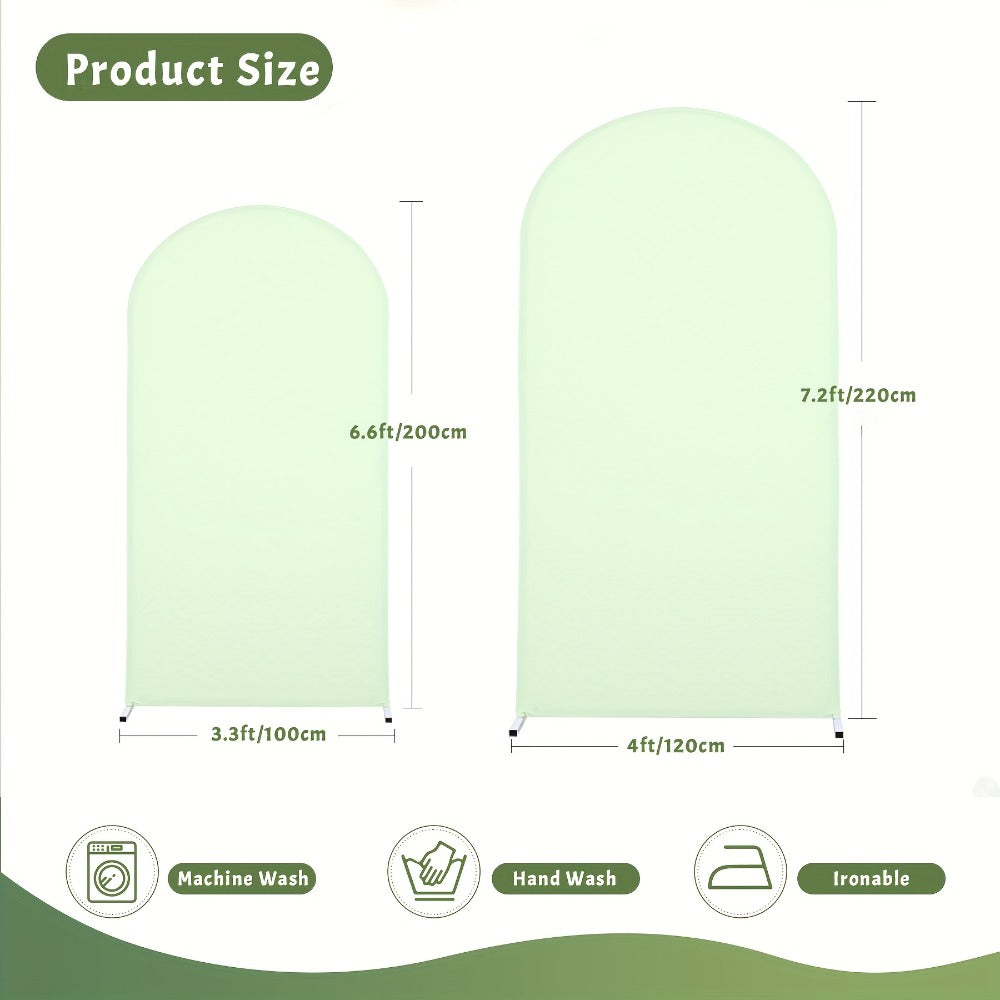 Wedding Arch Cover 2pcs Stretchable Wrinkle-Free Polyester Tight-Fit Arch Banner Covers for an Everyday Personal Care Routine