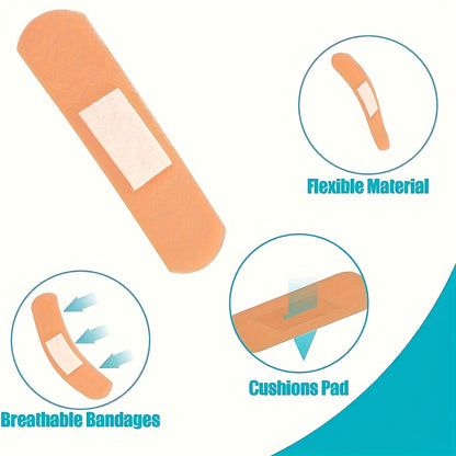 720-Piece Variety Bandages Pack – Assorted Sizes Breathable Adhesive Bandages Bulk Set with Fingertip & Knuckle Bandages for First Aid
