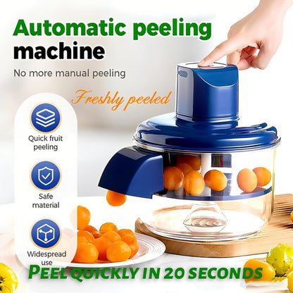 Electric Fruit Peeler Multifunctional Peeling Machine for Grapes Garlic Cherry Tomatoes for Home Cooking, Dining and Outdoor Meals