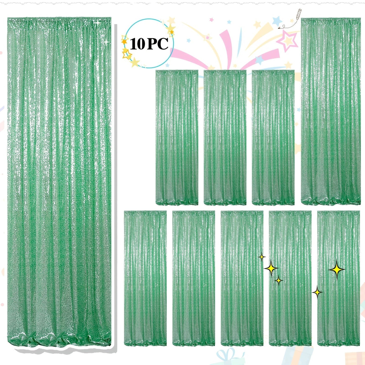 Sequin Backdrop Curtains 2FTx8FT Glitter Photography Background Panels for Party Wedding Birthday for an Everyday Personal Care Routine