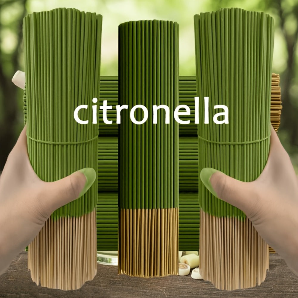 Citronella Incense Sticks 202PCS, 8.66" Essential Oil Infused Sticks for Meditation, Yoga & Aromatherapy