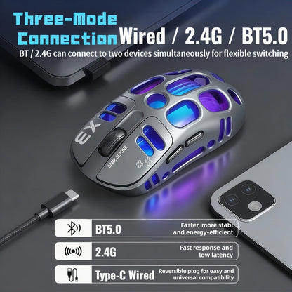 Bluetooth 5.0 2.4G Dual Mode Wireless RGB Gaming Mouse Silent 6 Button USB-C Rechargeable for an Everyday Personal Care Routine