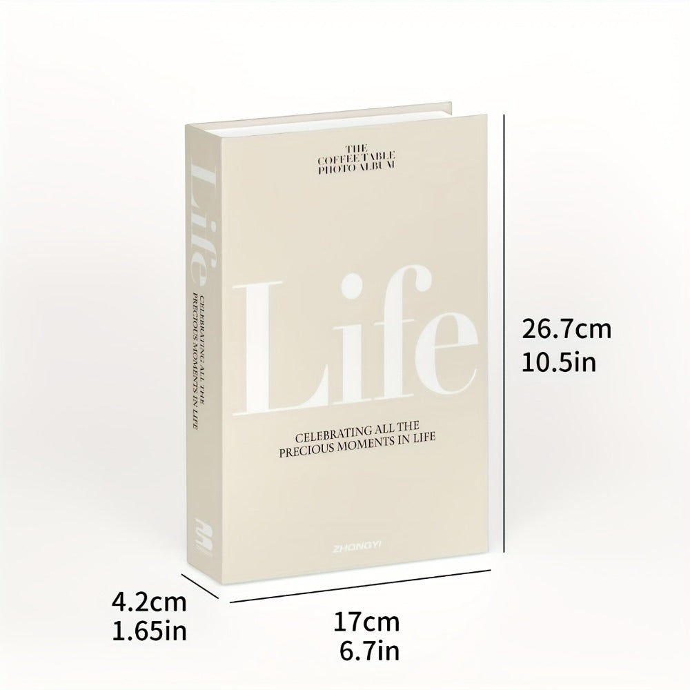 Decorative Books Set of 3 for Home Decor, Faux Coffee Table Books with Gold Text – Life, The Art of Home & Design Choices