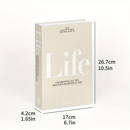 Decorative Books Set of 3 for Home Decor, Faux Coffee Table Books with Gold Text – Life, The Art of Home & Design Choices