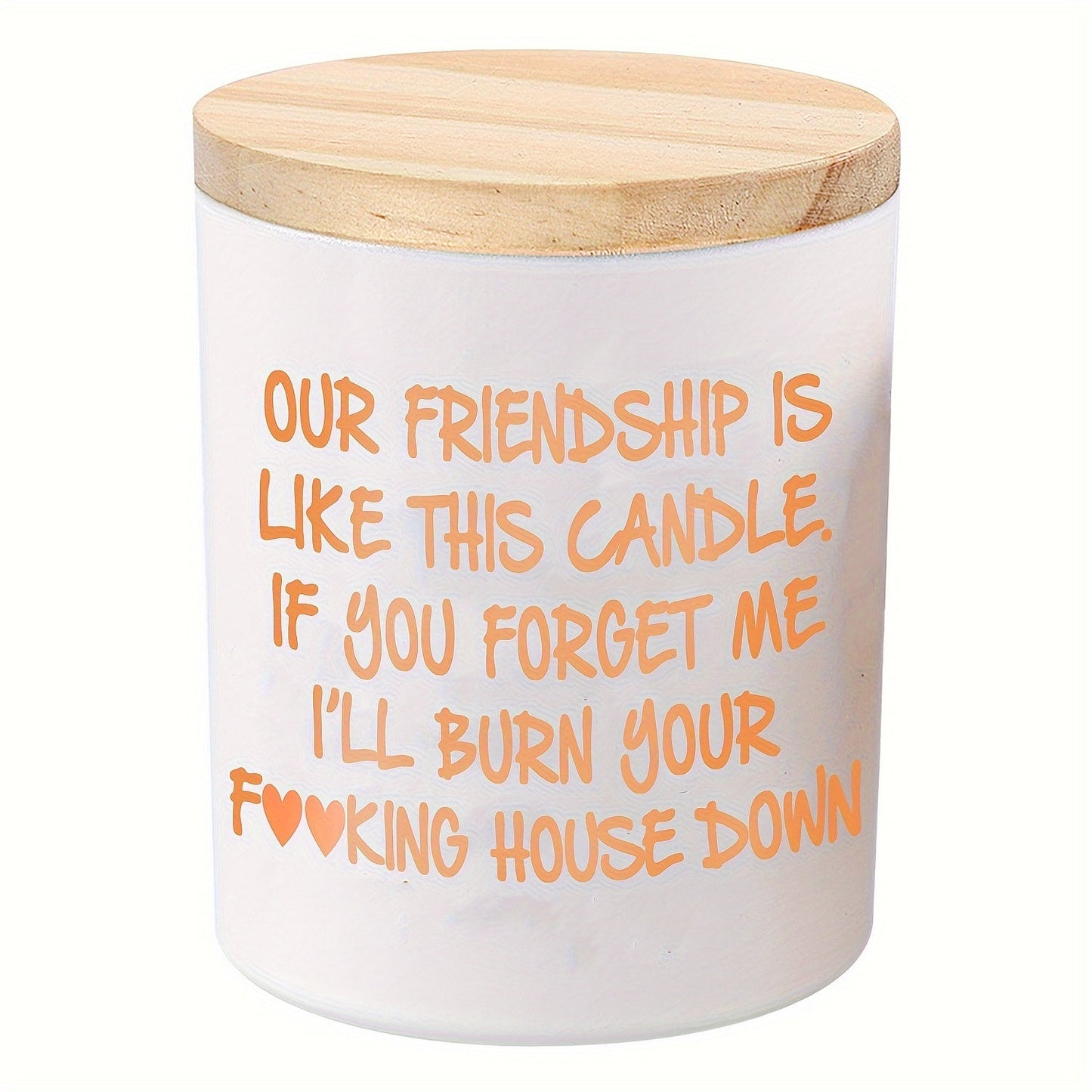 Lavender Scented Soy Candle Best Friend Gift for Women, Engraved Glass Friendship Candle for Entryways, Bedrooms and Living Spaces
