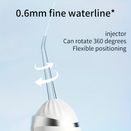 Water Flosser Portable Three-Mode Oral Irrigator with Brush Head Attachment, USB Charging and White, Black or Pink Options