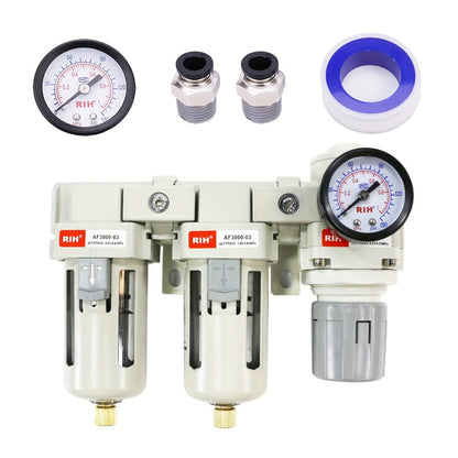 Air Filter Regulator Combo AC3110-03 High Pressure Compressed Air Treatment Unit - FRL for Entryways, Bedrooms and Living Spaces