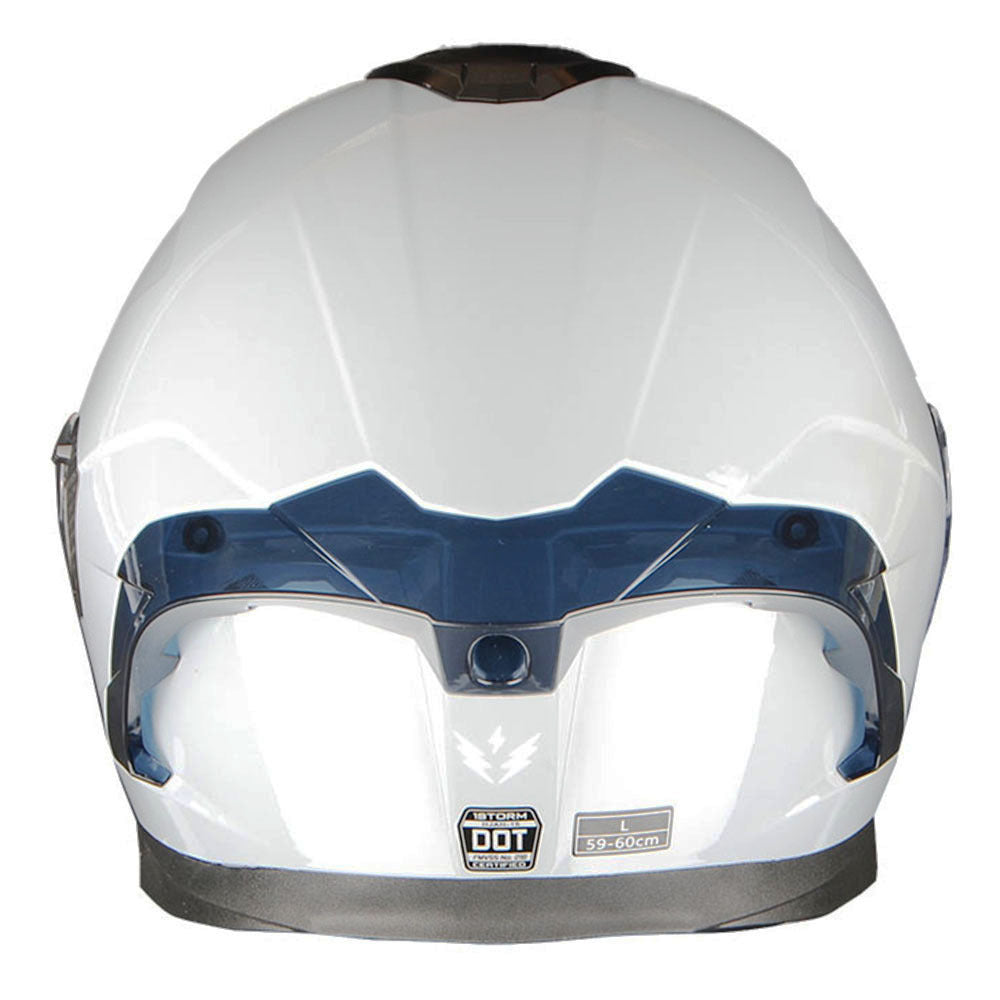 Motorcycle Helmet Full-Face Dual-Visor Shell with Clear Outer Shield, Smoked Inner Visor, Nine Colors and S-XL Sizes