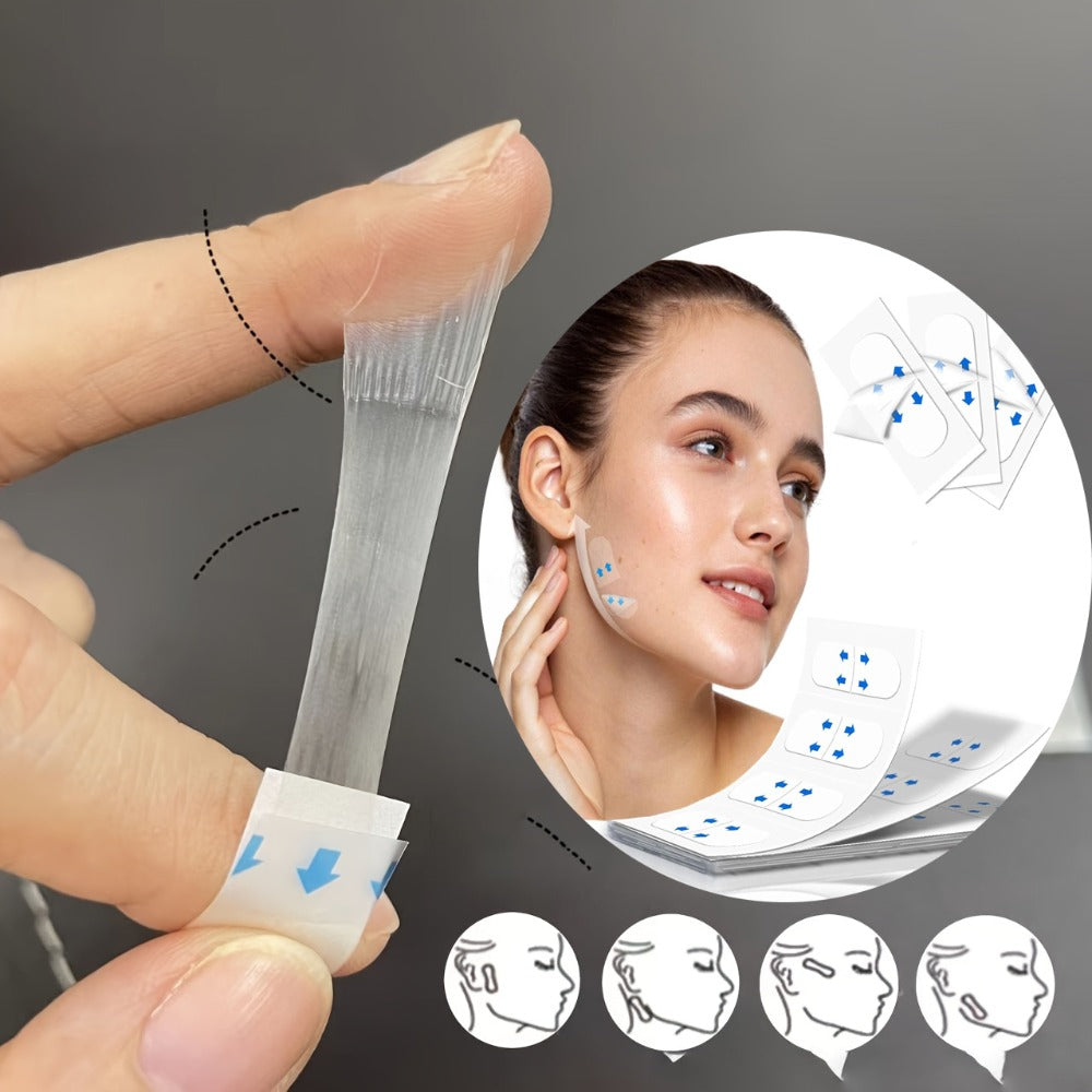 Face Lift Tape 99pcs Invisible – Instant Skin Tightening for Neck, Jawline, Under-Eye & Double Chin, Adjustable Elasticity Non-Surgical