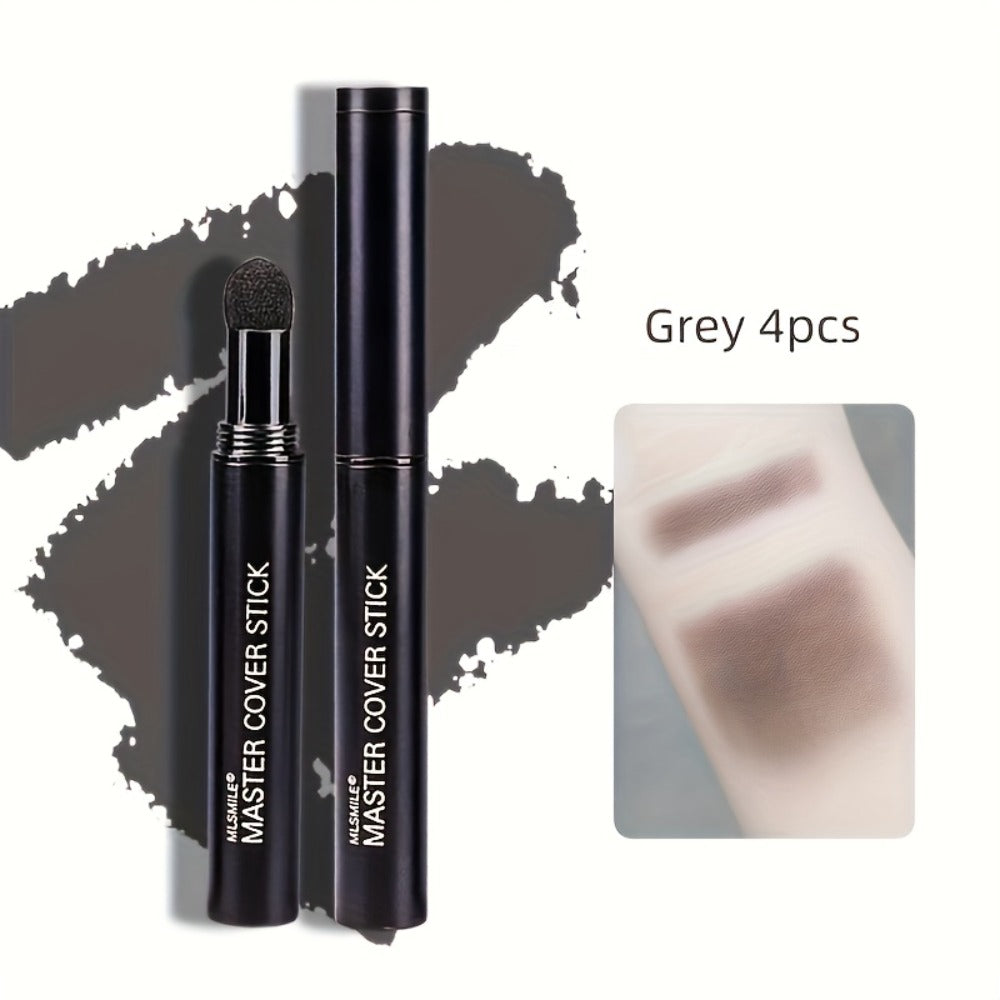 Hairline Powder Stick Set 4pcs, Hair Shadow for Thinning Hair & Receding Hairline, Bald Spot Concealer