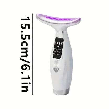 Facial Lifting Device 7-in-1 EMS Microcurrent Neck Face Massager LED Photon Therapy Rechargeable Beauty Tool for Women