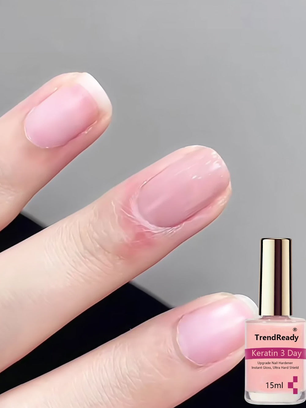 Nail Hardener Base Coat 2 Pack – Protein Repair Strengthener Treatment, HEMA-Free, Ridge Filler, Clear Polish for Weak Brittle Peeling