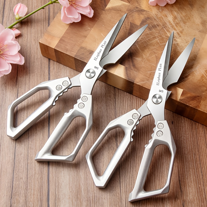 Floral and Light Plant-Trimming Scissors, 10.58 Inches with Open-Loop Metal Handles in One- or Two-Piece Options