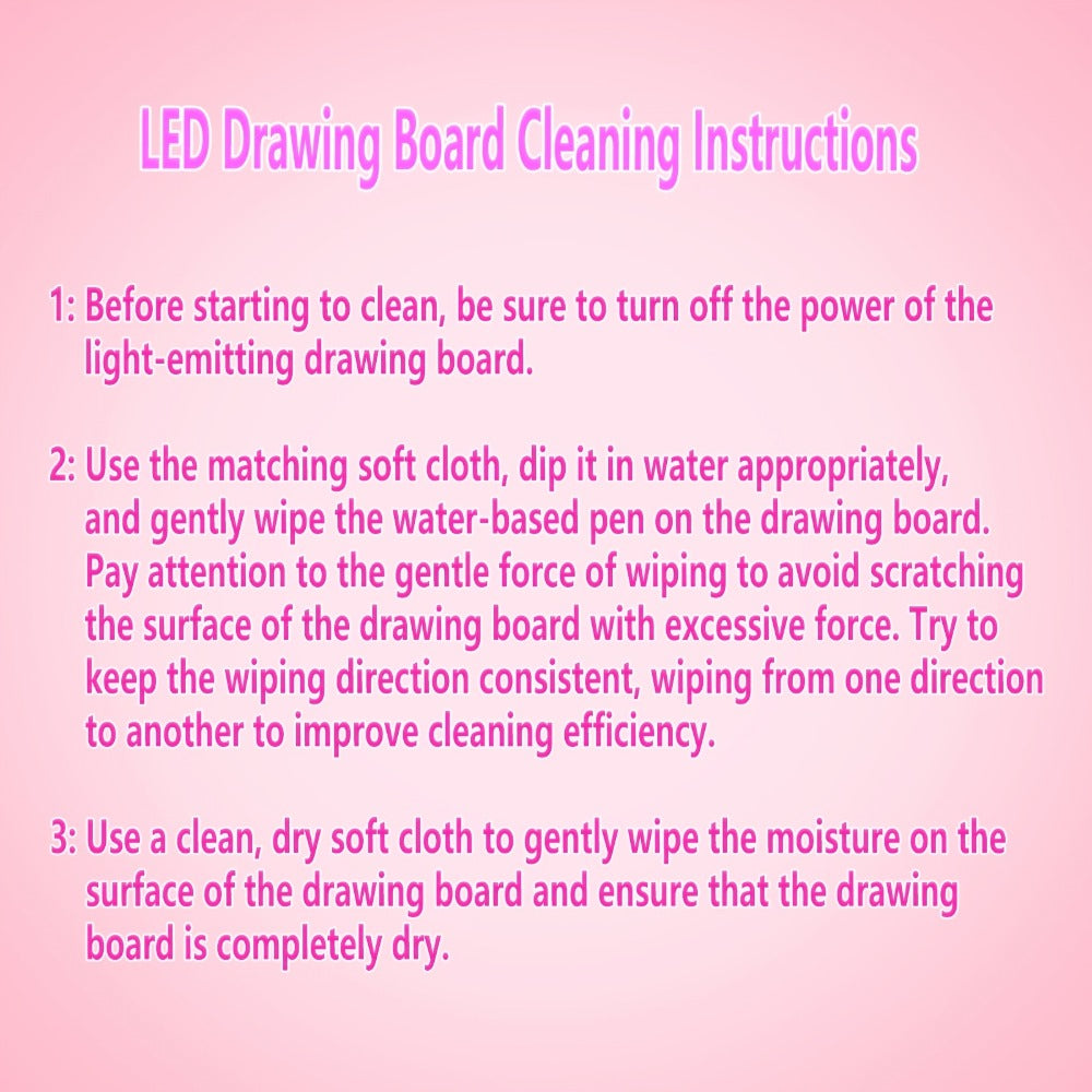 LED Light Up Drawing Board for Kids, 9 Double-Sided Tracing Cards 6 Markers Glow Doodle Travel Art Toy for Girls Boys Ages 3-8