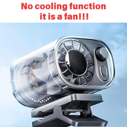 Clip-On Car Fan USB Rechargeable Sun Visor Fan Adjustable Speed Portable Quiet Mini Cooling for Daily Driving, Commuting and Road Trips