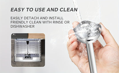 Corded Immersion Blender with Stainless-Steel-Look Blending Head, Two Controls and 38cm Height