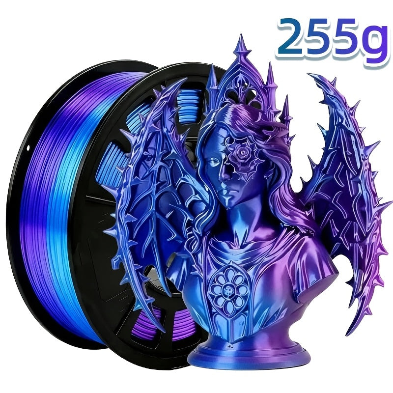 3D Printer Filament Dual-Color PLA 1.75mm 250g Spool with Nine Two-Tone Color Combinations