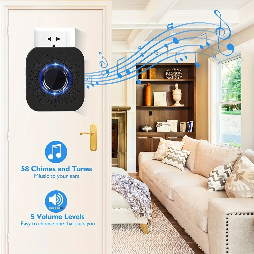Video Doorbell 960p Wireless Camera with Voice Changer, Night Vision, Two-Way Audio and Single or Two-Pack Options