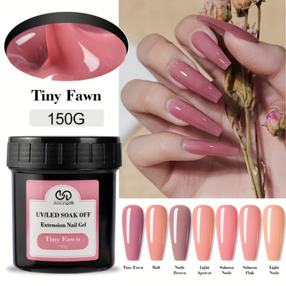 Builder Gel for Nail Extensions 150g Apex Strengthening Kit 13 Shades Clear White Pink Nude Milky Jelly Salmon UV LED Cure Professional