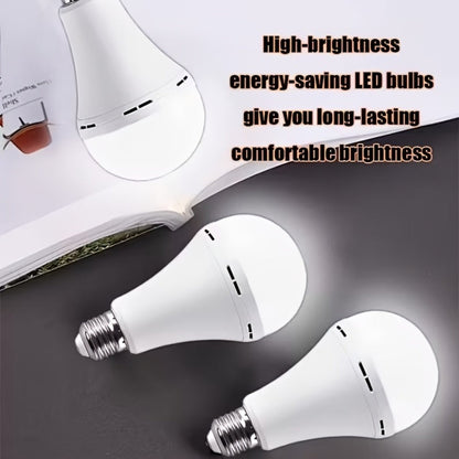 Rechargeable Emergency LED Bulb 2000mAh 60W Equivalent 6000K with Hook for Entryways, Bedrooms and Living Spaces